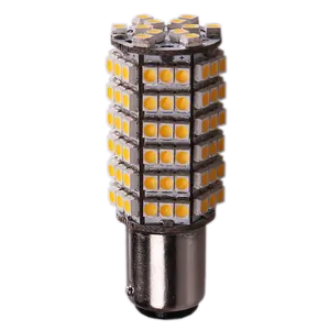 120LEDs-3528 SMD תאורה גבוהה BA15D בסיס 4w 400LM 10-30V נורות LED תירס לסירה, רכב, משאית