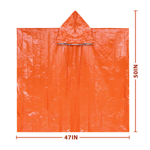 Cape de pluie d'urgence multifonctionnelle extérieure maintient 90% de chaleur corporelle adaptée au camping et à la randonnée. - Product Image 2