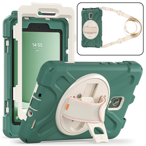 เคสแท็บเล็ตแบบแข็งแรงทนทานสำหรับ Samsung Galaxy Tab Active 5 2024/Active 3 2020 ขนาด 8 นิ้ว พร้อมขาตั้ง 360 องศา สายคล้องมือ และฝาครอบป้องกัน - Product Image 1