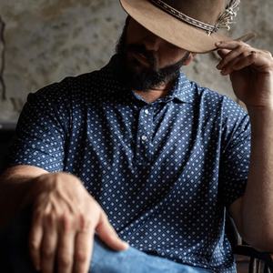 Polo de golf pour homme 120 g/m² uni, respirant, à motif floral, avec boutons, design sublimé, pas cher, avec boutons-pression en nacre pour bébé - Product Image 3