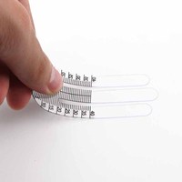 Règle transparente flexible PD PR014 en ABS transparent, instrument de mesure oculaire, échelle précise pour la distance interpupillaire
