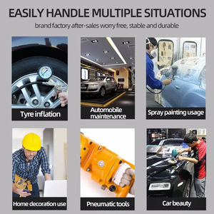 מדחס אוויר קטן XUHU חשמלי הניתן להתאמה אישית, 2 כוחות סוס, 3 כוחות סוס, 4 כוחות סוס, אופקי, נייד, הנעה ישירה, 220 וולט, בוכנה, מיכל 25 ליטר, מקורר אוויר - Product Image 5