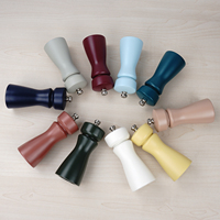Moulin à sel et à poivre écologique en plastique à manivelle avec bouton rotatif réglable, 10 couleurs, pour la maison, les restaurants et l'utilisation d'épices
