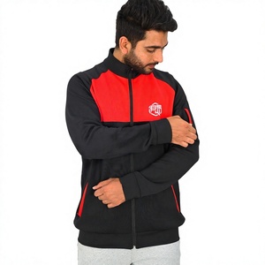 Sweat-shirts à capuche zippés oversize pour hommes, style streetwear hiver, avec surpiqûres contrastées, patchwork bicolore et épaules tombantes, 100% coton - Product Image 1