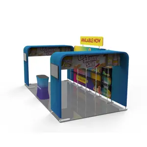 Portable Advertising Fashion Display Stand Banner Trade show Exhibition Panels Standard 10x20ft Trade Show Booth