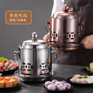 Stainless Steel Alcohol Stove Mini Hot Pot Individual Portable For Shabu Shabu Hotel Club Use - Product Image 2