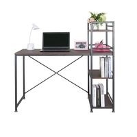 Meubles de bureau de qualité supérieure pour la maison avec étagère latérale, bureau d'étude en bois, table d'ordinateur, bureaux pour PC
