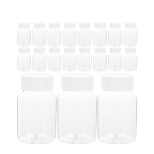 Botella de Plástico PET Transparente de 15ml-300ml, Color Personalizado, Tapa de Rosca, Dispensador de Medicamentos Líquidos y Pastillas, Impresión Serigrafiada OEM/ODM - Product Image 1