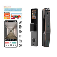 Cerradura Digital Inteligente ZJV20 con Wi-Fi, Reconocimiento Facial, Huella Dactilar, Código, Desbloqueo por Aplicación Tuya, Soporte para Tarjeta de Memoria SDK, para Madera/Aluminio