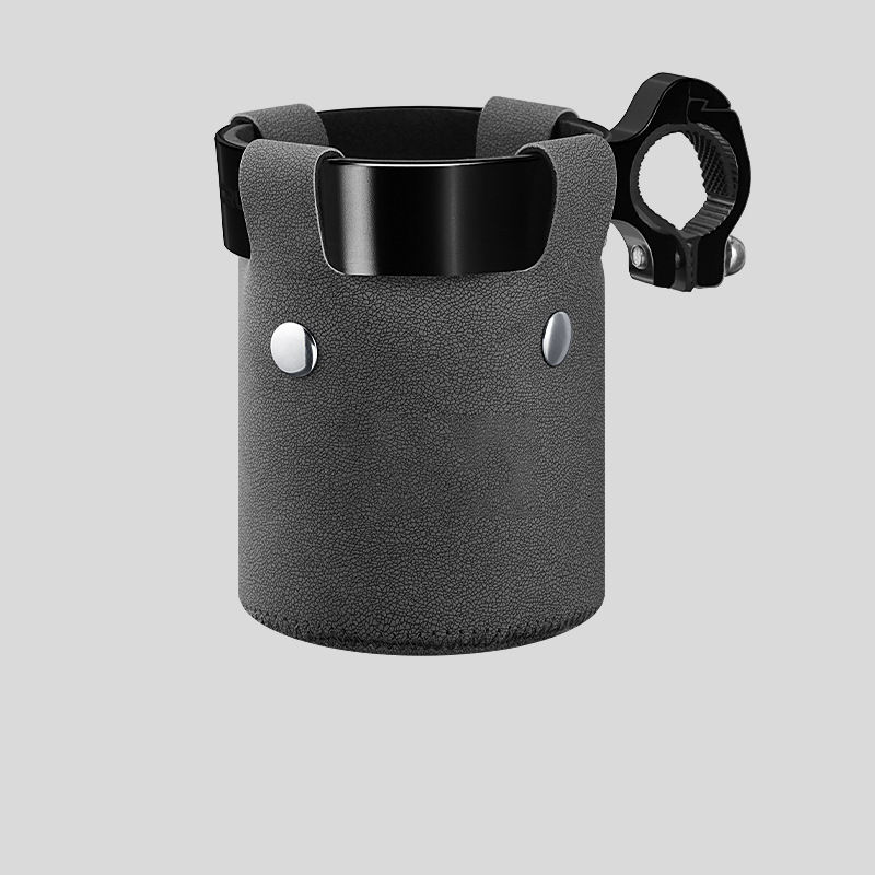 Black cup holder + Gray mesh surface
