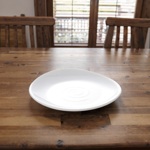 Heavy Duty Melamine White Dinner Chicken <strong>Eating</strong> Plate - Product Image 3