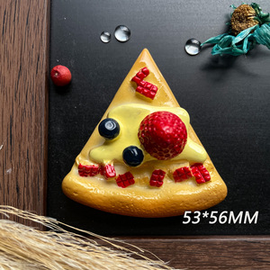 Breloques alimentaires en résine Manna Simulation, motifs petit-déjeuner et dessert, cabochons à dos plat pour aimants de réfrigérateur et décoration de téléphone - Product Image 6