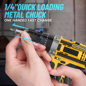 Kit d'outils de perçage sans fil rechargeable 20V avec 2 batteries, adapté à la construction, à la maison et au bricolage, perceuse à percussion sans fil CD-20K-2 - Product Image 5