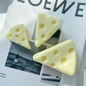 Moule en silicone 3D en forme de fromage pour gâteau au fromage 8D, mousse, chocolat, pâtisserie, dessert, plusieurs styles, moule à bougie - Product Image 5