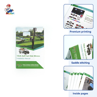 Rapport annuel personnalisé avec reliure agrafée, papier spécial et dorure à froid 3D pour la promotion d'entreprise