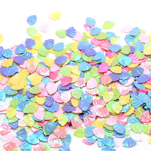 Vente en gros 500g 6*8MM couleur coquille paillettes PVC paillettes en vrac pour Nail Art vêtements Design mariage décoration bricolage Art artisanat - Product Image 2