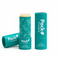 Tube en papier personnalisé sans taille fixe, écologique, certifié FSC BRCGS, boîte cylindrique pour baume à lèvres, déodorant stick, parfum solide