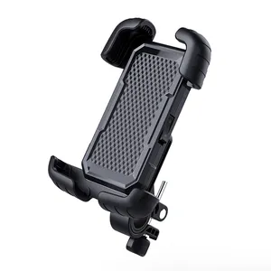 Bike Phone Holder Motorcycle Phone Mount - Motorcycle Handlebar Cell Phone Clamp for iPhone Samsung 4.7" to 6.8" Smartphones