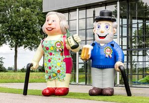 2024 personnages de dessins animés néerlandais sur mesure grands ballons gonflables de dessin animé vieil homme bon prix <span class=keywords><strong>ballon</strong></span> gonflable Abraham - Product Image 5