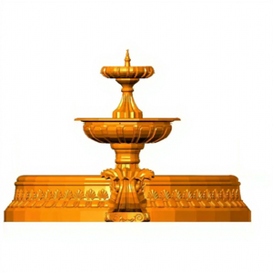 Molde de inyección de alta calidad para fuente de león cuadrada de hormigón para exteriores, con ABS de alta resistencia y varilla de refuerzo interna. - Product Image 1