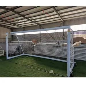 Gran oferta portería de fútbol de aluminio 11 personas 7,2*2,3 portería de fútbol y portería de fútbol de red exportación - Product Image 1