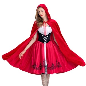 Disfraz de Princesa de Televisión para Niña 2024, Vestido de Caperucita Roja con Capa Navideña Tejida para Halloween <span class=keywords><strong>y</strong></span> Navidad para Niños - Product Image 3