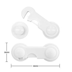 वाह बेबी एंटी-पिंच हैंड लॉक प्लास्टिक कैबिनेट दरवाजा लॉक मल्टी-कार्यात्मक सुरक्षा के लिए एंटी-ओपन त्वरित स्थापना - Product Image 5