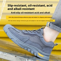 Bottes de travail respirantes à la mode de haute qualité Chaussures de sécurité pour hommes à bout en acier anti-crevaison