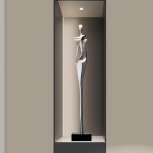 Escultura Figurativa Minimalista Italiana, Estatua Moderna Abstracta Alta y Delgada para Entrada de Hotel, Decoración de Hogar - Product Image 3