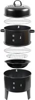 Barbecue commercial moderne en fer, four à fumoir pour viande et poisson, cuisine extérieure portable M03006