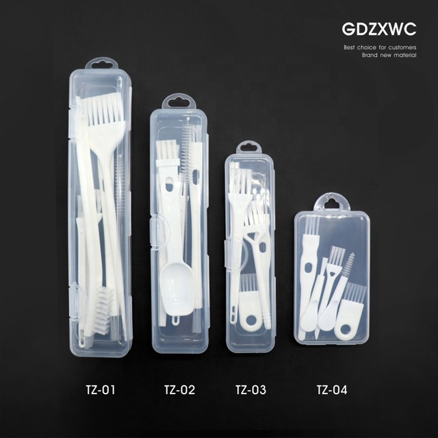 Full White Clear Plastic Box Computer Keyboard Cleaner Brushes Kit Headphone Cleaning Tool Cute Kitchen Essentials Brushes