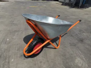 Directly Factory Export Heavy Duty Wheel Barrow Big Tray 100L Wheelbarrow With Cheap Price