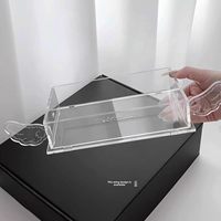 Boîte de rangement transparente en acrylique Simple Angel, organisateur de bureau pour tampons et badges, personnalisable en usine, nouveaux produits très demandés