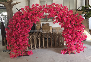 Décoration d'entrée de mariage, <span class=keywords><strong>fleurs</strong></span> artificielles de bougainvillier blanc, rouge vin, rose, fuchsia, <span class=keywords><strong>arbre</strong></span> à <span class=keywords><strong>fleurs</strong></span> de cerisier - Product Image 2