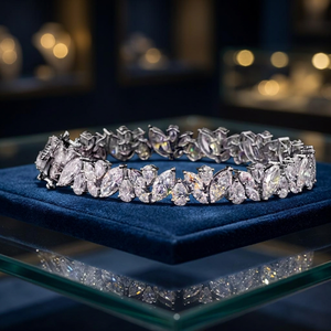Bracelet tennis de luxe en diamants / Bracelet en diamants de laboratoire / Bijoux fins sur mesure / Bracelet pour femme - Product Image 3