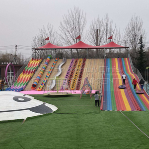 Aire de jeux extérieure arc-en-ciel coloré Slidel enfants/adultes paysage patinage à roulettes équipement d'amusement non alimenté - Product Image 3