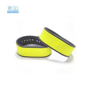 RFID 실리콘 팔찌 시계/사용자 정의 인쇄 14443A 13.56mhz NFC 실리콘 팔찌 팔찌