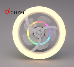 Điều khiển từ xa <span class=keywords><strong>LED</strong></span> di chuyển đầu fan hâm mộ ánh sáng e27rgb phòng ngủ tưởng tượng hương liệu mờ quạt trần ánh sáng - Product Image 2