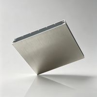 Boîtier en aluminium brossé extrudé pour équipements électroniques industriels, amplificateurs, adaptateurs secteur, onduleurs, dispositifs de signalisation