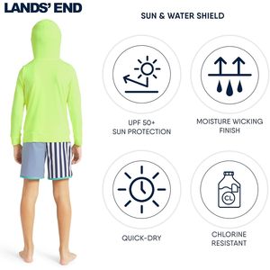 FOXA T-shirt de protection solaire à manches longues et à capuche pour garçons UPF 50+ - Product Image 5
