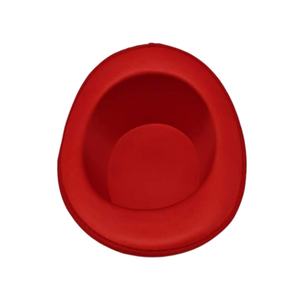 Sombrero de Copa Festivo con Lazo Brillante Navideño, Sombrero de Fiesta de Terciopelo Rojo para Disfraces Navideños - Product Image 2