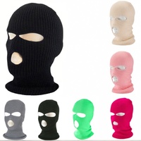 Masque de ski d'hiver à 3 trous, bonnet à capuche, masque tactique
