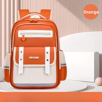 Sac à dos scolaire unisexe pour enfants 2026, couleur bonbon, imperméable, en polyester, 31x16x43CM, style anglais pour élèves du primaire