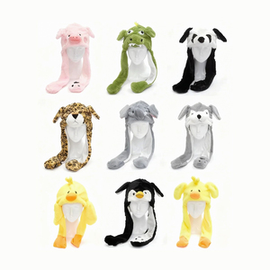 Niñas lindo Animal <span class=keywords><strong>de</strong></span> peluche conejito sombrero niños Airbag orejas móviles hasta sombreros <span class=keywords><strong>de</strong></span> peluche Cosplay fiesta fantasía dibujos animados <span class=keywords><strong>Stich</strong></span> sombreros <span class=keywords><strong>de</strong></span> invierno - Product Image 2