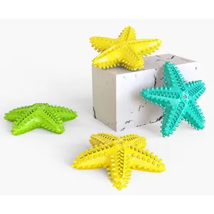 Nuovo prodotto Amazon best-seller pet toy vocal starfish pulizia denti cane spazzolino molare cane stick in stock pet pet forniture