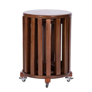 Solid wood <b>stool</b>, stackable round <b>stool</b> for home use, suitable for living room and dining room, <b>storage</b>, stackable bench, - Product Image 5