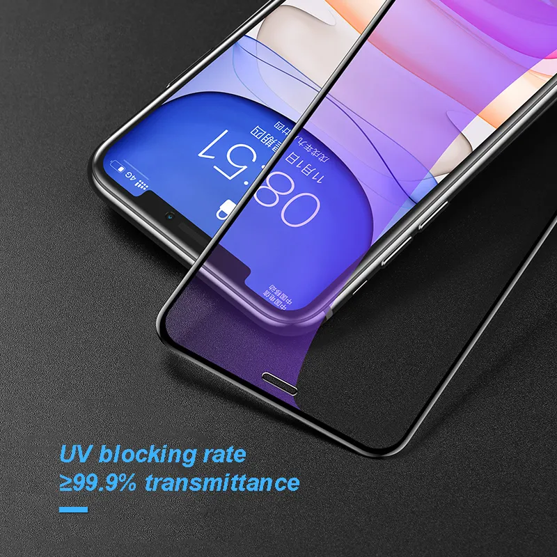 Blue Blocker Phone Screen Protector Anti-Fingerprint Tempered Glass Screen Protectors For Motorola For Samsung For Xiaomi