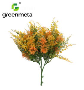 Greenmeta Vente en gros de branches d'arbustes en gazon artificiel pour fleurs décoratives Noël Thanksgiving Fête des mères Fête des pères - Product Image 1