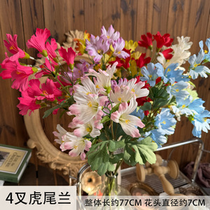 ดอกไม้ประดิษฐ์ Jinxi ต้นงู 4 ก้าน ดอกไม้ผ้าไหม สำหรับตกแต่งงานแต่งงานและบ้าน - Product Image 5