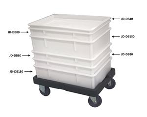 כבד החובה DB80 <span class=keywords><strong>Stackable</strong></span> בצק מגש פיצה בצק תיבת למאפיות בתי קפה ובתי מלון - Product Image 2